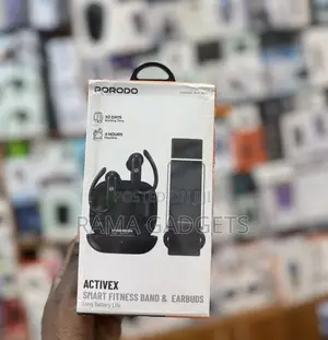 Porodo Activex Smart Fitness Band and Earbuds Combo