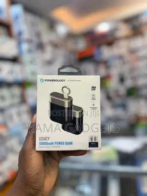 Powerology Legacy 10000mah Power Bank in Black.