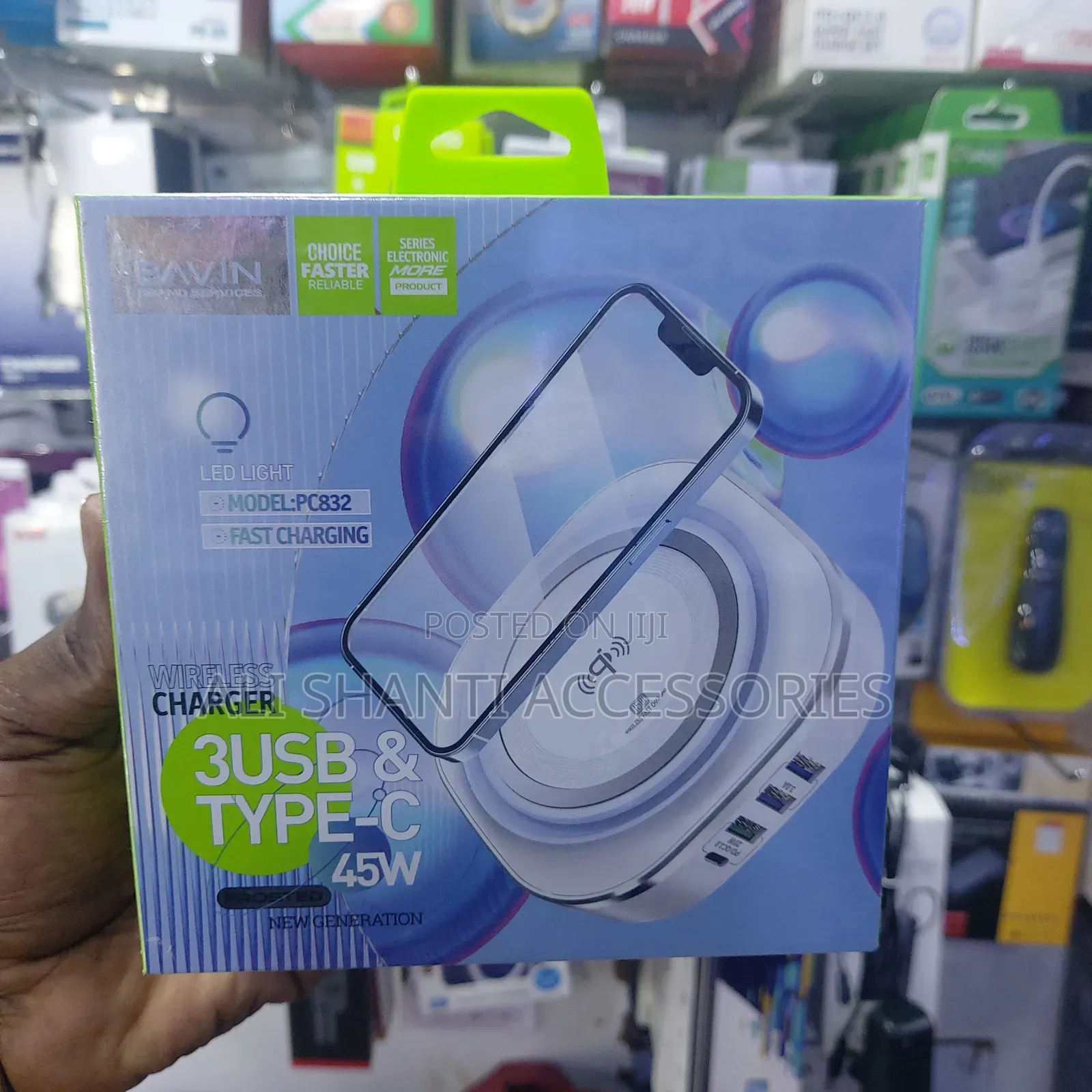 Bavin 45w Wireless Charger With 3usb and Type-C