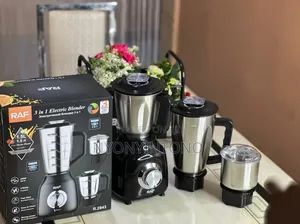 Raf 3 in 1 Metallic Blender, Chopper and Grinder R2843