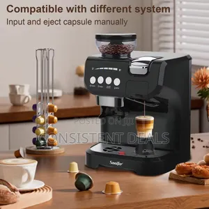 Professional Semi Automatic Expresso Coffee Machine With Grinder