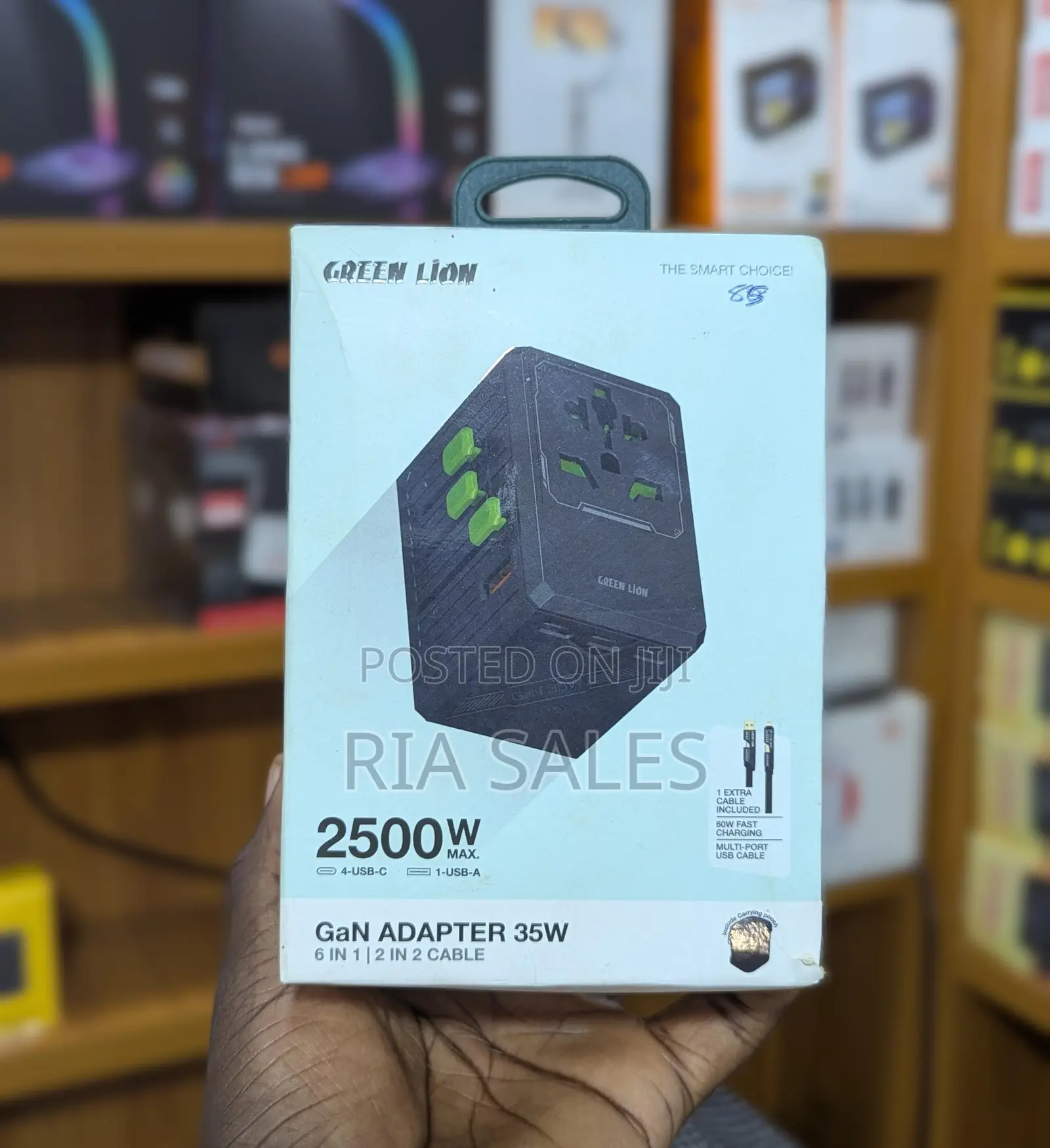 Green Lion 2500w Gan Universe Travel Adapter