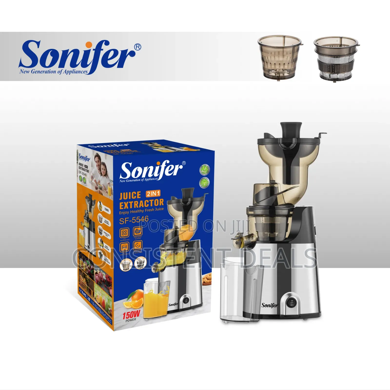 Sonifer Sf-5546 150w New Upgrade Juice Extractor
