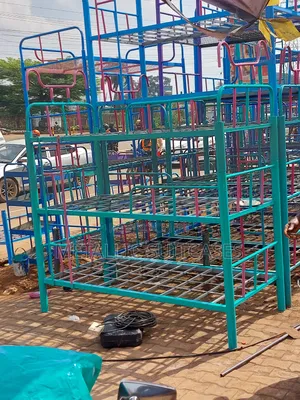 Metallic Triple Deckers Bunk Beds