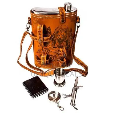 High-Capacity Stainless Steel Hip Flask