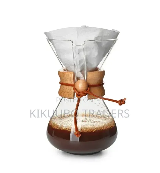 Chemex Style Coffee Maker | Drip Glass Pot 400ml