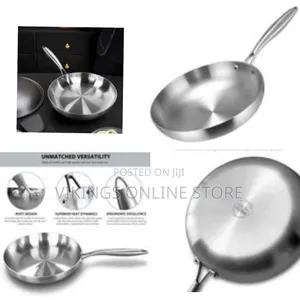26cm Stainless Steel Uncoated Omelette Frying Pan, Frying Pan Skillet