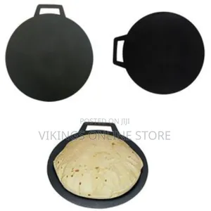 50cm Commercial Aluminium Cast Iron Non-Stick Flat Tawa Marble Coating