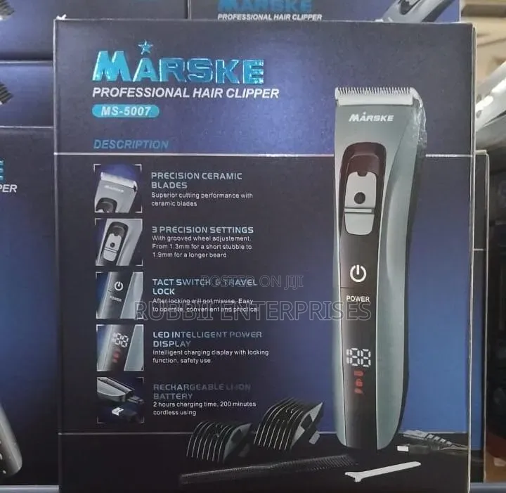 Professional Cordless Hair Clipper ~ Digital Led Battery ~ Ms-5007
