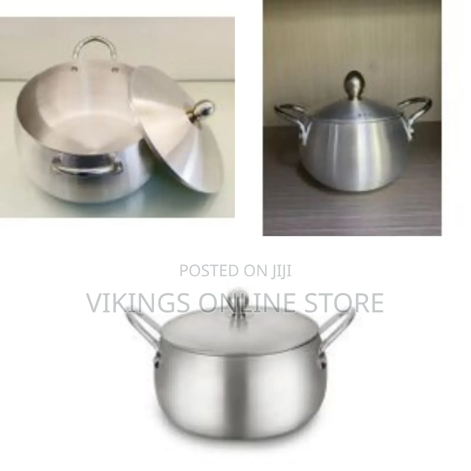 10 Piec3es of Stainless Steel Cookware Sets Pots and Pans Kitchen