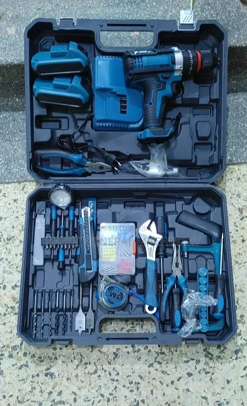 Tool Set/Rechargeable Drill Machine With Accessories