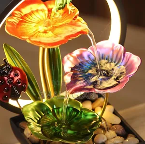Ladybug Tabletop Fountain With Led Lighting