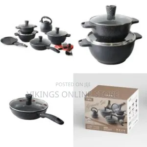 Die Cast Cookware Set 21pcs Cooking Pots Non-Stick Marble Cookware Set