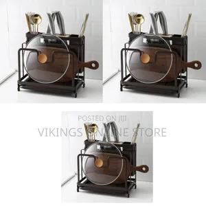 Kitchen Desktop Storage Rack Knife Block Cutting Board Chopper Holder