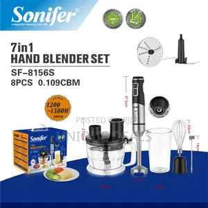 Sonifer Sf-8156 7-in-1 Hand Blender Set