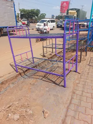 Purple Metallic Bunk Beds Double Decker