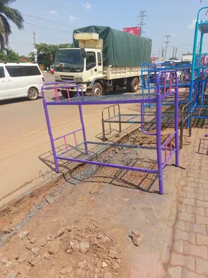 Purple Metallic Bunk Beds Double Decker