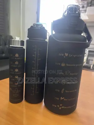 Motivational Water Bottle Set - 3 Sizes