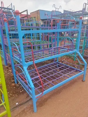 4x6 and 3 by 6 Metallic Triple Decker Beds