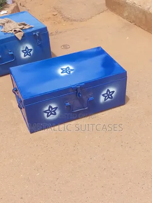 Small Metallic Suitcase