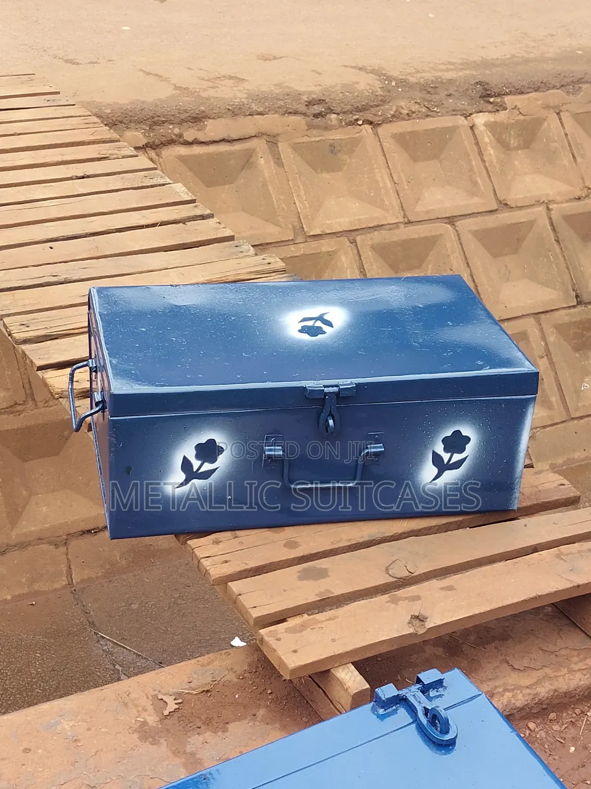 Small Metallic Suitcase