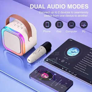 Children's Portable Bluetooth Speaker Mini With Wireless Microphone
