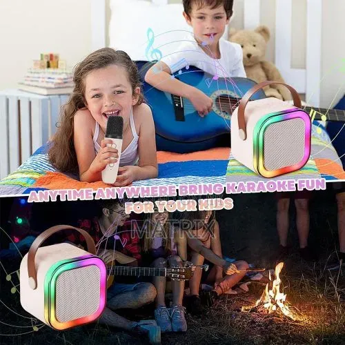 Children's Portable Bluetooth Speaker Mini With Wireless Microphone