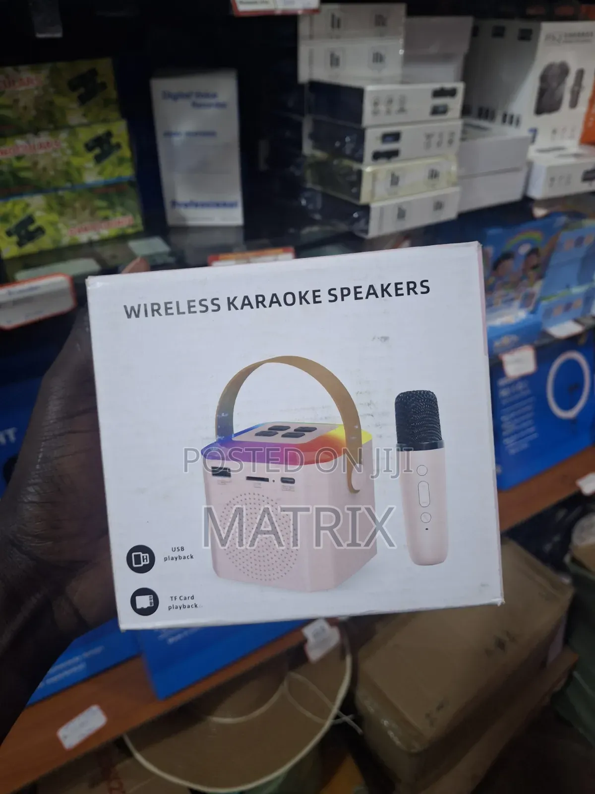 Portable Mini Karaoke Bluetooth Rechargeable Speaker Wireless Mic