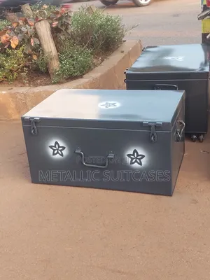 Medium Metallic Suitcase