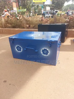 Medium Metallic Suitcase
