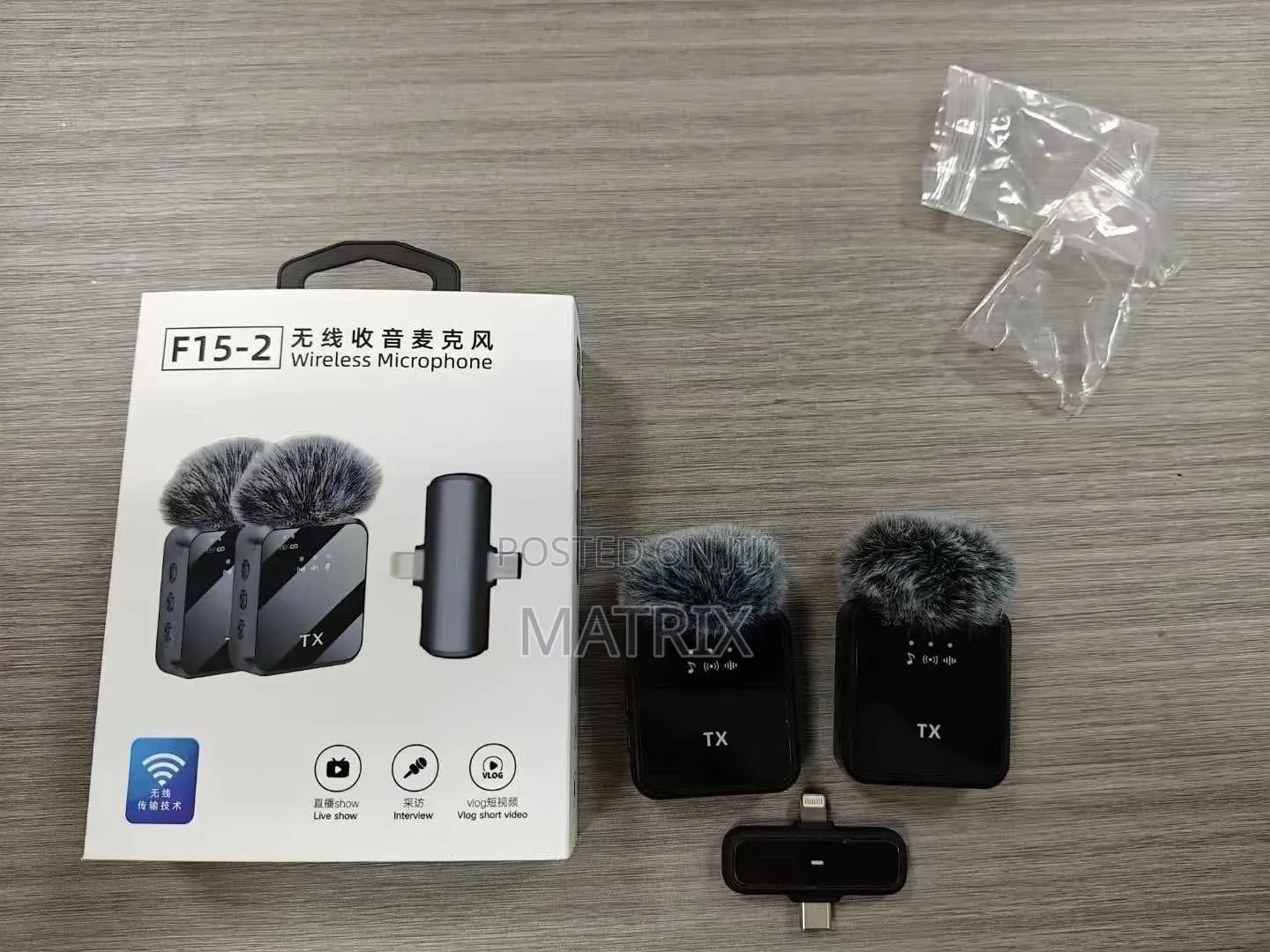 F15-2 Dual Wireless Lavalier Microphone