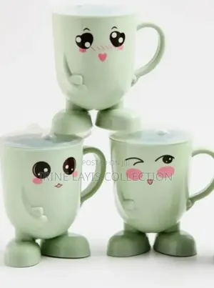 3pc Baby's Cups With Cartoon Faces