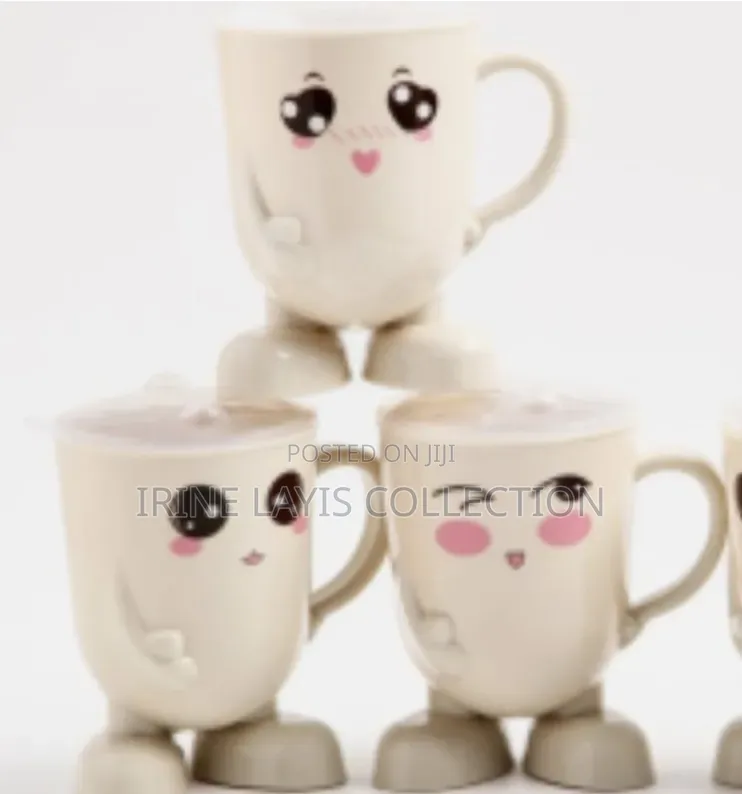 3pc Baby's Cups With Cartoon Faces