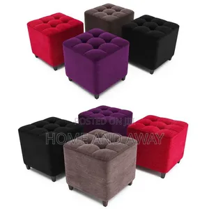 Poufs/Square Pinched Ottoman Poufs in Any Colour/Material 200,000/-