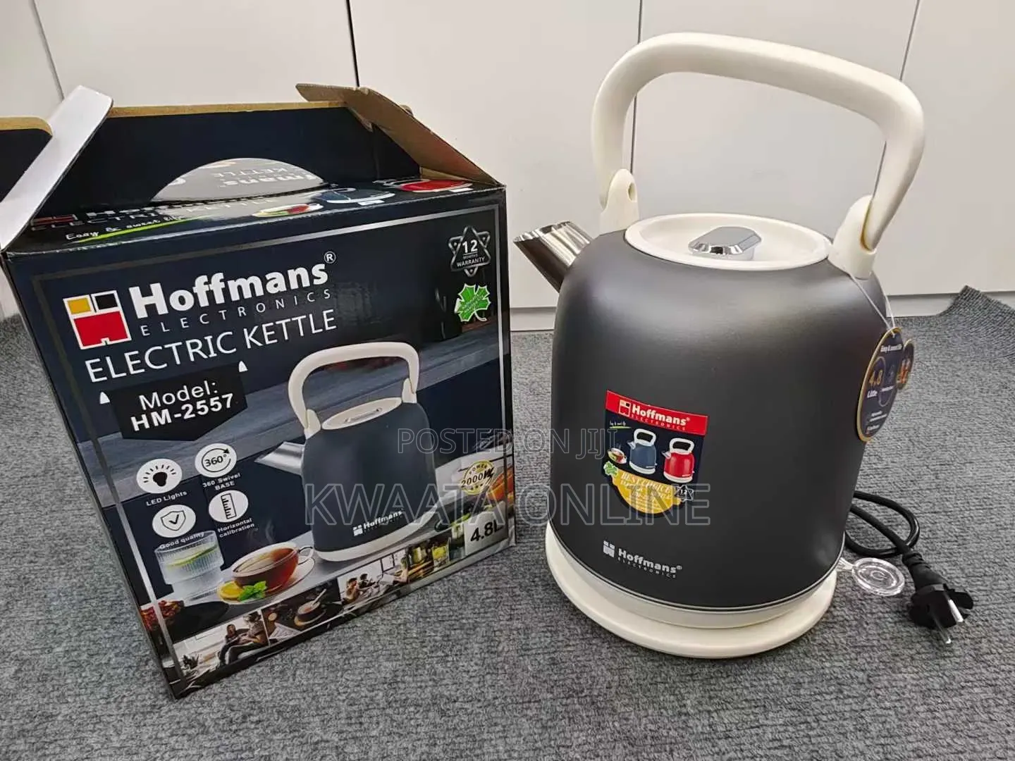 4.8l Hoffmans Electric Premium Kettle Hm- 2557