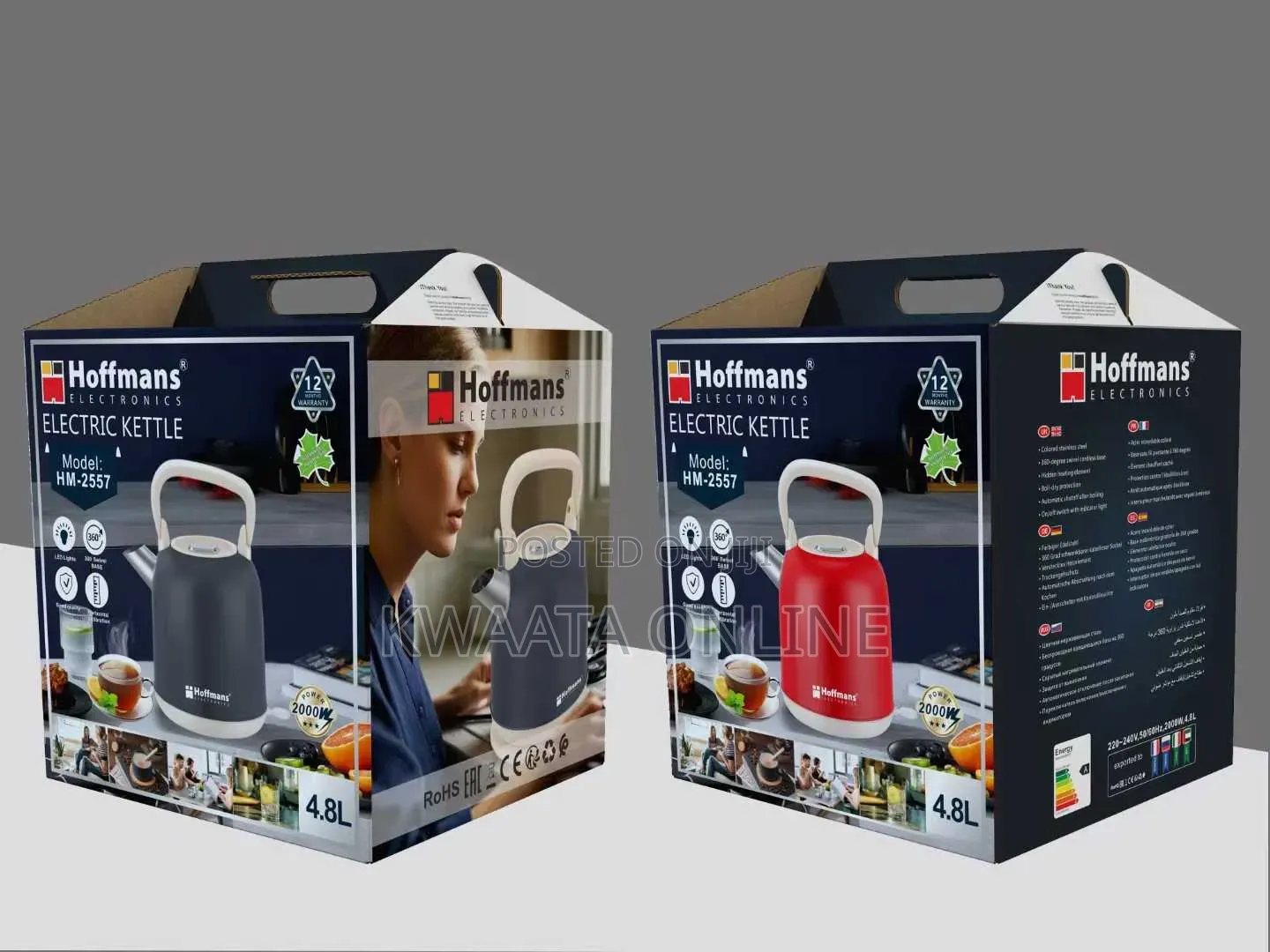 4.8l Hoffmans Electric Premium Kettle Hm- 2557