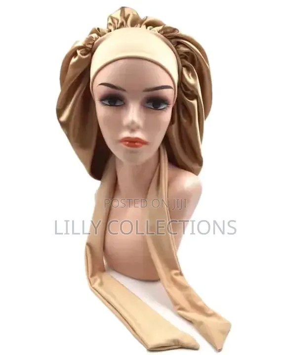 Satin Ribbon Sleeping Bonnet