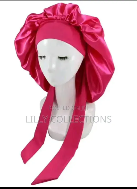 Satin Ribbon Sleeping Bonnet