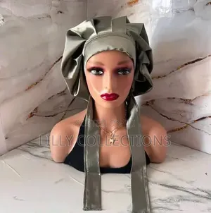 Satin Ribbon Sleeping Bonnet