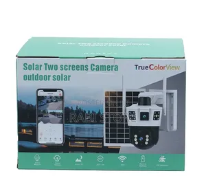 Solar Camera 4g Sim Card Outdoor 3 Lens 3 Screen Pir Human Detect