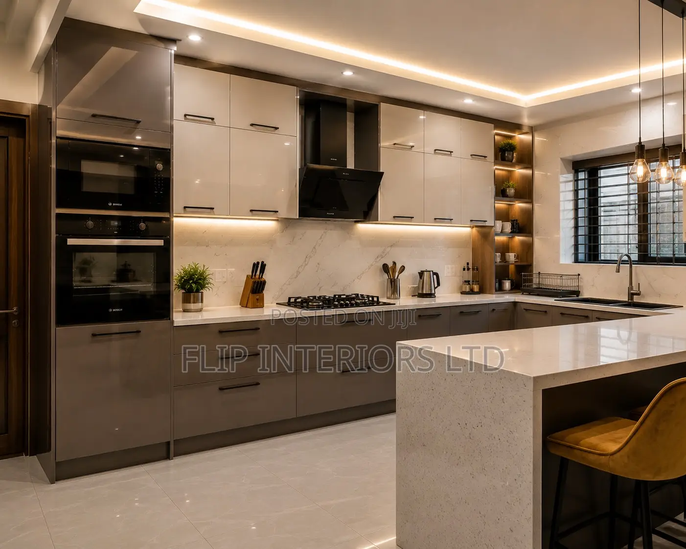 Premium Kitchen Cabinet Finishing