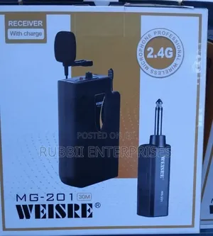 Professional Wireless Lavalier Microphone System.