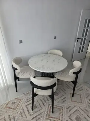 Four Seater Marble Plated Dining