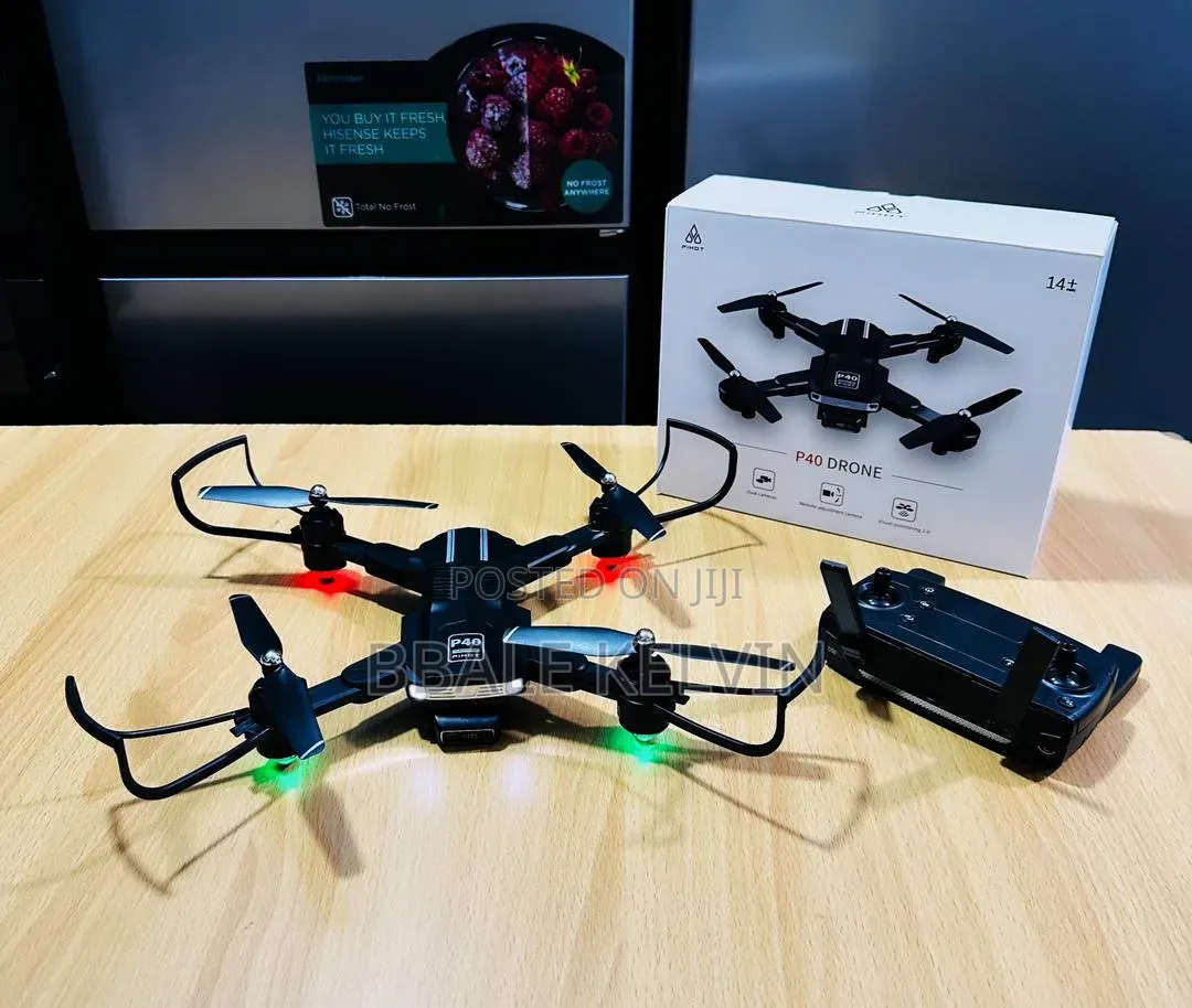 Pihot P40 Plus Foldable Drone, Featuring Dual Cameras