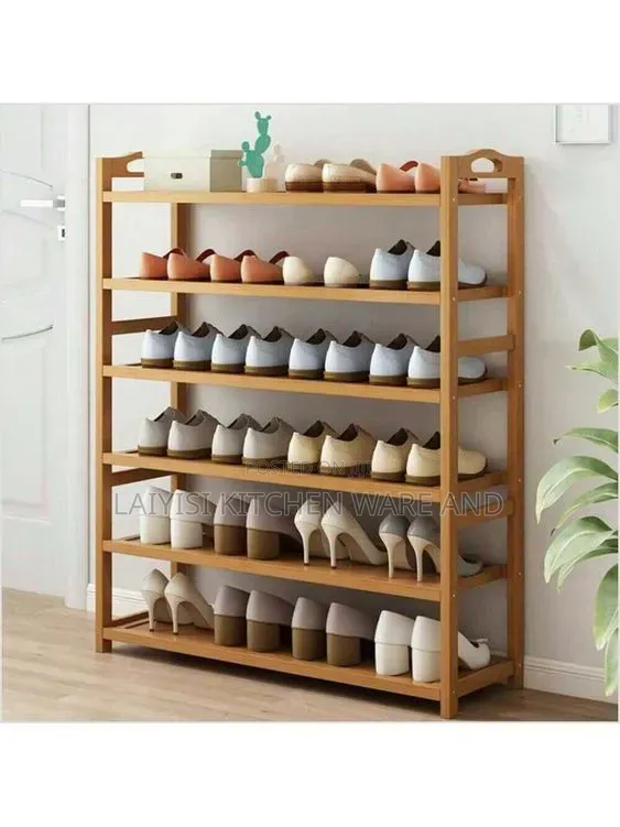 Bamboo Shoe Rack, Wooden