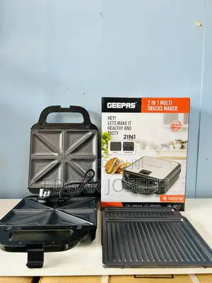 Geepas Grill and Sandwich Maker 2 In1