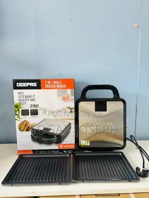 Geepas Grill and Sandwich Maker 2 In1