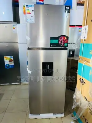 Hisense 419l Double Door Refrigerator With Dispenser