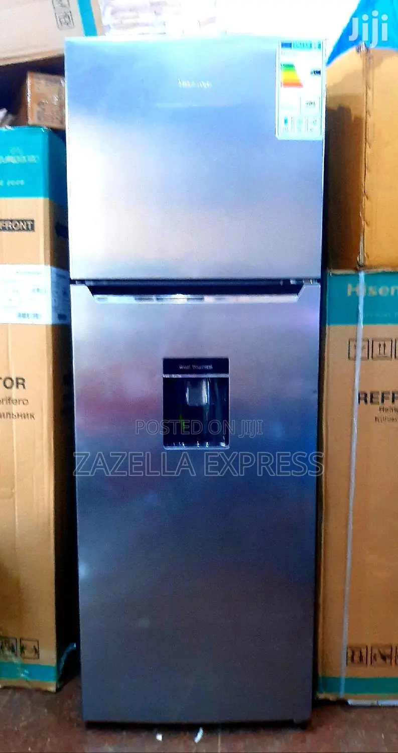 Hisense 419l Double Door Refrigerator With Dispenser