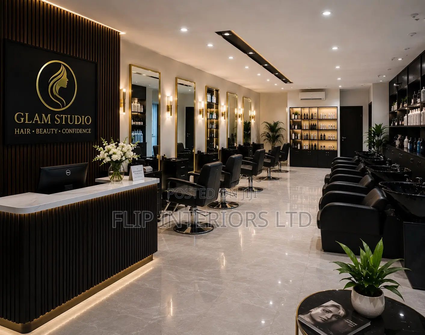 Modern Hair Beauty Studio Designs